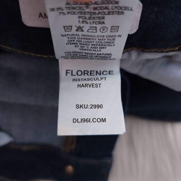 DL1961 Womens Size 27 Solid Blue Florence Skinny Jeans - Picture 10 of 12